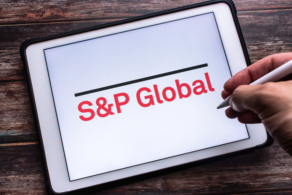 Financial (names J - Z) - S&P Global Inc logo on iPad-by Koshiro K via Shutterstock